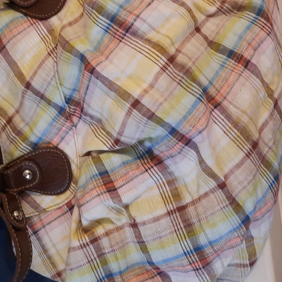 Plaid fabric Relic Tote - Picture 9 of 9